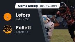 Recap: Lefors  vs. Follett  2019