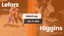 Matchup: Lefors vs. Higgins  2019