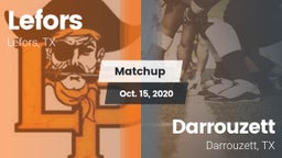 Matchup: Lefors vs. Darrouzett  2020