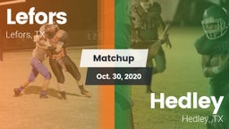 Matchup: Lefors vs. Hedley  2020