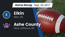 Recap: Elkin  vs. Ashe County  2017