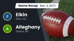 Recap: Elkin  vs. Alleghany  2017
