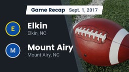 Recap: Elkin  vs. Mount Airy  2017
