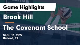 Brook Hill   vs The Covenant School Game Highlights - Sept. 13, 2022