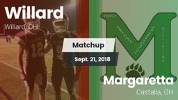 Matchup: Willard vs. Margaretta  2018
