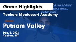 Yonkers Montessori Academy vs Putnam Valley  Game Highlights - Dec. 5, 2022