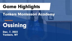 Yonkers Montessori Academy vs Ossining  Game Highlights - Dec. 7, 2022