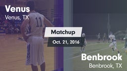 Matchup: Venus vs. Benbrook  2016