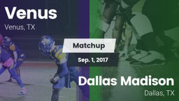 Matchup: Venus vs. Dallas Madison  2017
