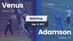 Matchup: Venus vs. Adamson  2017
