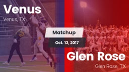 Matchup: Venus vs. Glen Rose  2017