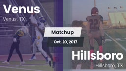 Matchup: Venus vs. Hillsboro  2017