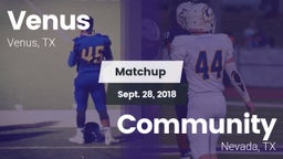 Matchup: Venus vs. Community  2018