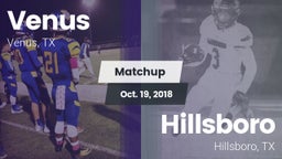 Matchup: Venus vs. Hillsboro  2018
