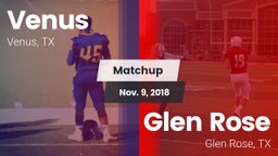 Matchup: Venus vs. Glen Rose  2018