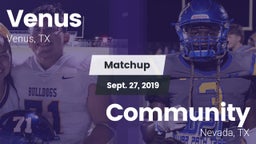 Matchup: Venus vs. Community  2019
