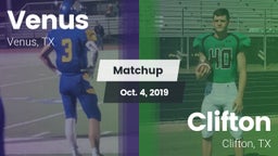 Matchup: Venus vs. Clifton  2019