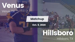 Matchup: Venus vs. Hillsboro  2020