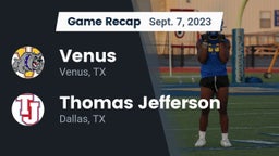 Recap: Venus  vs. Thomas Jefferson  2023
