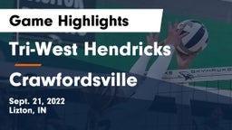 Tri-West Hendricks  vs Crawfordsville  Game Highlights - Sept. 21, 2022