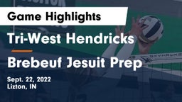 Tri-West Hendricks  vs Brebeuf Jesuit Prep  Game Highlights - Sept. 22, 2022