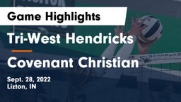 Tri-West Hendricks  vs Covenant Christian  Game Highlights - Sept. 28, 2022