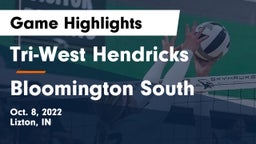 Tri-West Hendricks  vs Bloomington South  Game Highlights - Oct. 8, 2022