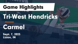 Tri-West Hendricks  vs Carmel  Game Highlights - Sept. 7, 2023