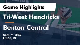 Tri-West Hendricks  vs Benton Central  Game Highlights - Sept. 9, 2023