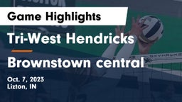 Tri-West Hendricks  vs Brownstown central Game Highlights - Oct. 7, 2023