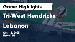 Tri-West Hendricks  vs Lebanon  Game Highlights - Oct. 14, 2023