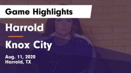 Harrold  vs Knox City  Game Highlights - Aug. 11, 2020