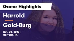 Harrold  vs Gold-Burg Game Highlights - Oct. 20, 2020