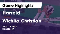 Harrold  vs Wichita Christian Game Highlights - Sept. 13, 2022