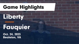 Liberty  vs Fauquier  Game Highlights - Oct. 24, 2023