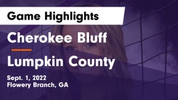 Cherokee Bluff   vs Lumpkin County  Game Highlights - Sept. 1, 2022
