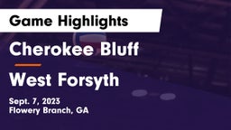 Cherokee Bluff   vs West Forsyth  Game Highlights - Sept. 7, 2023