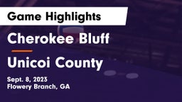 Cherokee Bluff   vs Unicoi County Game Highlights - Sept. 8, 2023