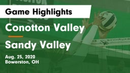 Conotton Valley  vs Sandy Valley  Game Highlights - Aug. 25, 2020