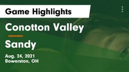 Conotton Valley  vs Sandy  Game Highlights - Aug. 24, 2021