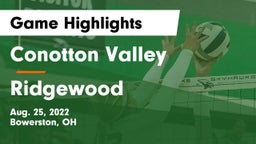 Conotton Valley  vs Ridgewood  Game Highlights - Aug. 25, 2022