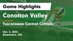 Conotton Valley  vs Tuscarawas Central Catholic  Game Highlights - Oct. 3, 2023