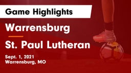 Warrensburg  vs St. Paul Lutheran Game Highlights - Sept. 1, 2021