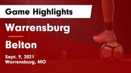 Warrensburg  vs Belton  Game Highlights - Sept. 9, 2021