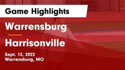 Warrensburg  vs Harrisonville  Game Highlights - Sept. 13, 2022