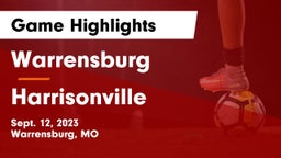 Warrensburg  vs Harrisonville  Game Highlights - Sept. 12, 2023