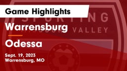 Warrensburg  vs Odessa  Game Highlights - Sept. 19, 2023