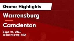 Warrensburg  vs Camdenton  Game Highlights - Sept. 21, 2023