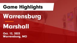 Warrensburg  vs Marshall  Game Highlights - Oct. 12, 2023