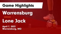 Warrensburg  vs Lone Jack  Game Highlights - April 7, 2022